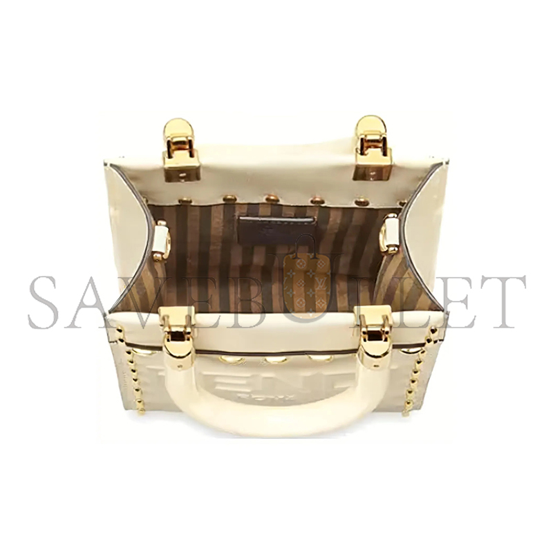 F**di sunshine mini tote shoulder crossbody bag 8bs051ahn3f1fir (18*13*6.5cm)